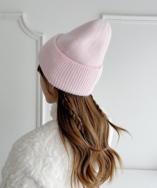 セール】モヘアライクニットビーニー（ニットキャップ/ビーニー