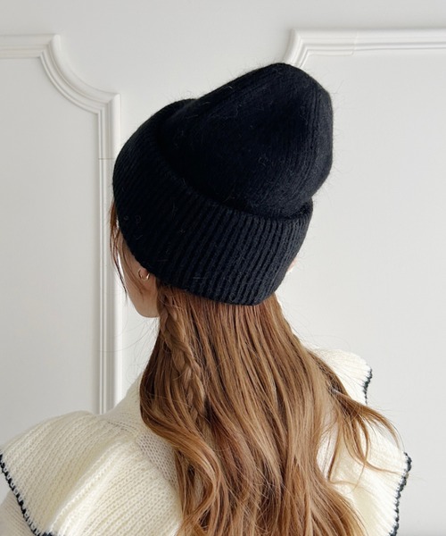 セール】モヘアライクニットビーニー（ニットキャップ/ビーニー