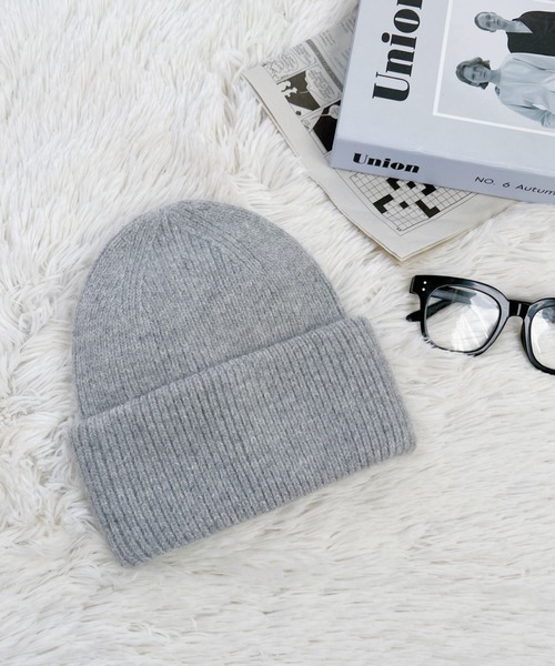 セール】モヘアライクニットビーニー（ニットキャップ/ビーニー