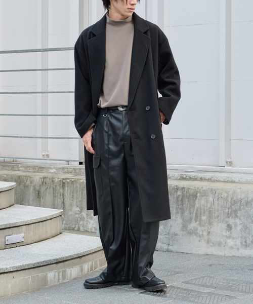 COLONY 2139（コロニートゥーワンスリーナイン）の「テックウールダブルコート（その他アウター・メンズ・グレイッシュベージュ/ブラック・LARGE/MEDIUM）」の22枚目の写真