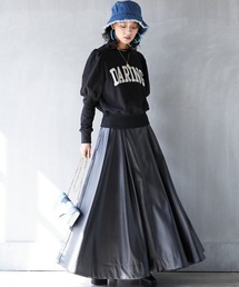 ＜大きいサイズ＞ 綿100%パフスリーブデザインスウェット GEVS.