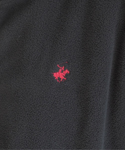 BEVERLY HILLS POLO CLUB(ビバリーヒルズポロクラブ)の「【BEVERLY HILLS POLO CLUB】ワンポイントハーフジップフリース(スウェット・レディース・ブラック/ベージュ/オフホワイト・M)」の8枚目の写真