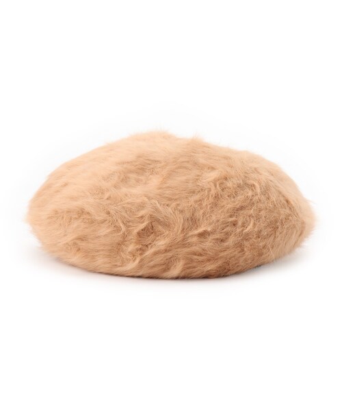 grove（グローブ）の「◆シャギーベレー（ハンチング/ベレー帽・レディース・キャメル/アイボリー/ブラック/ライトグレー・00）」の7枚目の写真