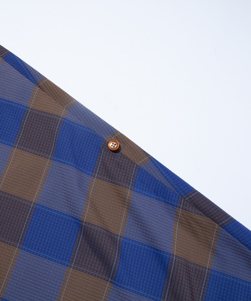 F/CE. （エフシーイー）の「F/CE. DOTAIR CHECK SMOCK BLOUSE / エフシーイー ドットエア チェック スモック ブラウス（シャツ/ブラウス・レディース・ブルー/ベージュ・SMALL）」の7枚目の写真