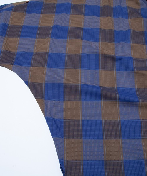 F/CE. （エフシーイー）の「F/CE. DOTAIR CHECK SMOCK BLOUSE / エフシーイー ドットエア チェック スモック ブラウス（シャツ/ブラウス・レディース・ブルー/ベージュ・SMALL）」の8枚目の写真