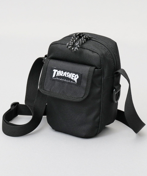 THRASHER（スラッシャー）の「撥水加工 縦型 ミニショルダーポーチ BENCHMARKシリーズ（ショルダーバッグ・メンズ・ブラック・FREE）」の21枚目の写真