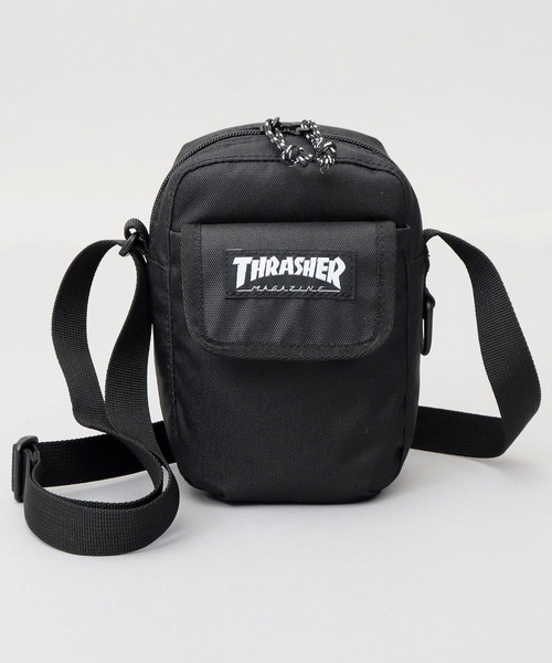 THRASHER（スラッシャー）の「撥水加工 縦型 ミニショルダーポーチ BENCHMARKシリーズ（ショルダーバッグ・メンズ・ブラック・FREE）」の22枚目の写真