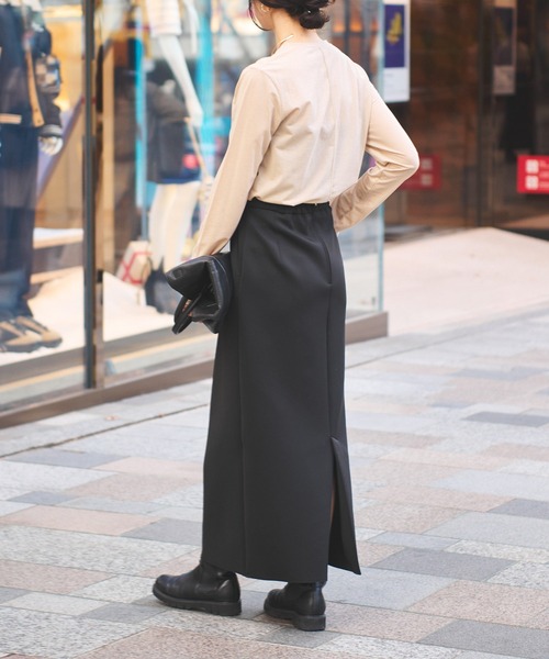 RIVE DROITE(リヴドロワ)の「セミシアーロンT(Tシャツ/カットソー・レディース・ベージュ/ブラック/ホワイト・FREE)」の14枚目の写真