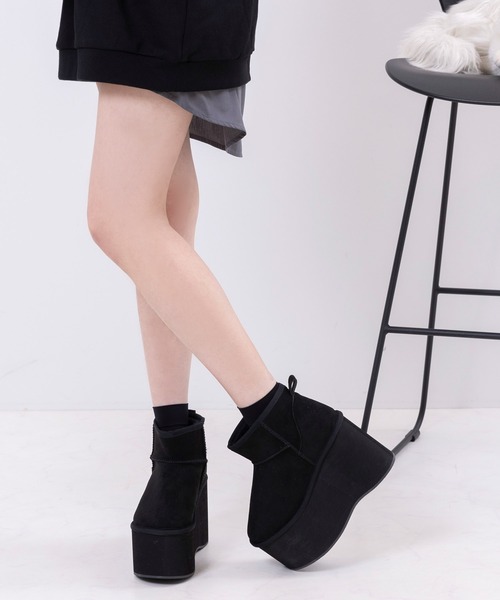 セール】超厚底ショートムートンブーツ（ブーツ）｜DearMyLoveRose