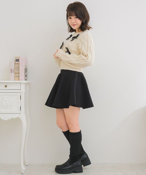 ems excite（エムズエキサイト）の「オーガンジーリボンNTPO（ニット/セーター・レディース・ピンク/ブルー/ナチュラル・FREE）」の12枚目の写真