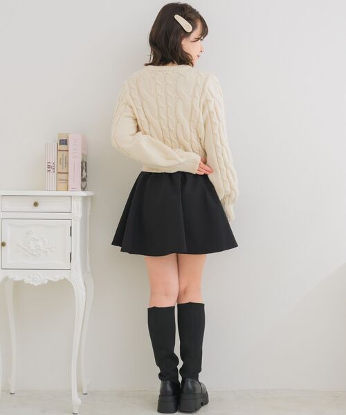 ems excite（エムズエキサイト）の「オーガンジーリボンNTPO（ニット/セーター・レディース・ピンク/ブルー/ナチュラル・FREE）」の13枚目の写真