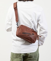 Butler Verner Sails バトラーバーナーセイルズ / Horse leather square zip shoulder bag ホースレザースクエアジップショルダーバッグ ボディバッグ / JA-2427-33