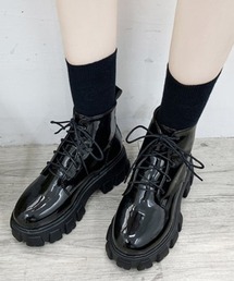 ショートブーツ レディース厚底ブーツ韓国
