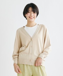 【AIが導いた春ニット】ヴィスコースエステルニットカーディガン