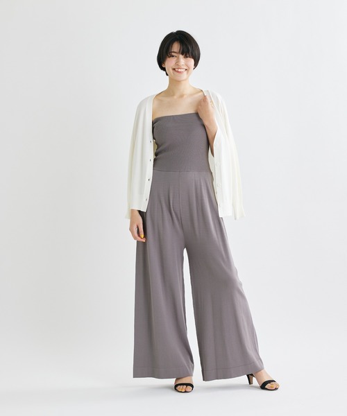 INED CLARO（イネドクラロ）の「【AIが導いた春ニット】ヴィスコースエステルニットカーディガン（カーディガン/ボレロ・レディース・サックスブルー/ブラウン/グレー/オフホワイト/ベージュ・フリー）」の10枚目の写真