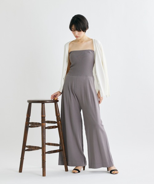 INED CLARO（イネドクラロ）の「【AIが導いた春ニット】ヴィスコースエステルニットカーディガン（カーディガン/ボレロ・レディース・サックスブルー/ブラウン/グレー/オフホワイト/ベージュ・フリー）」の6枚目の写真