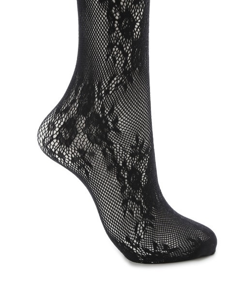 LILY BROWN（リリーブラウン）の「シアーレースハイソックス（ソックス/靴下・レディース・A/B/C/D・FREE）」の6枚目の写真