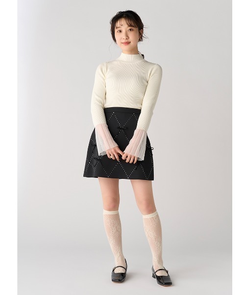 LILY BROWN（リリーブラウン）の「シアーレースハイソックス（ソックス/靴下・レディース・A/B/C/D・FREE）」の18枚目の写真