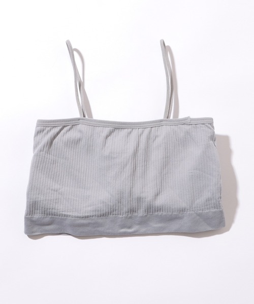 Lace Ladies（レースレディース）の「ベーシック カラー リブ ノンワイヤー ブラトップ（チューブトップ・レディース・ピンク/ホワイト/グレー/ブラック・FREE）」の17枚目の写真