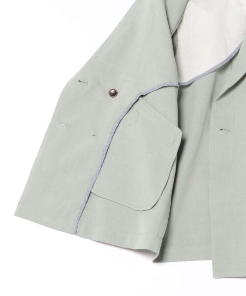 POU DOU DOU（プードゥドゥ）の「ダブルボタンテーラードジャケット（テーラードジャケット・レディース・モカ/ライトブルー/ライトベージュ・3）」の16枚目の写真