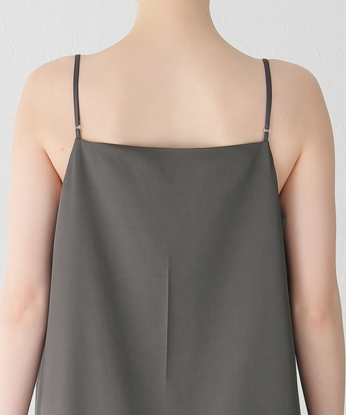 Noble（ノーブル）の「コンフォータブルキャミワンピース（ワンピース・レディース・ベージュ/チャコールグレー・FREE）」の13枚目の写真