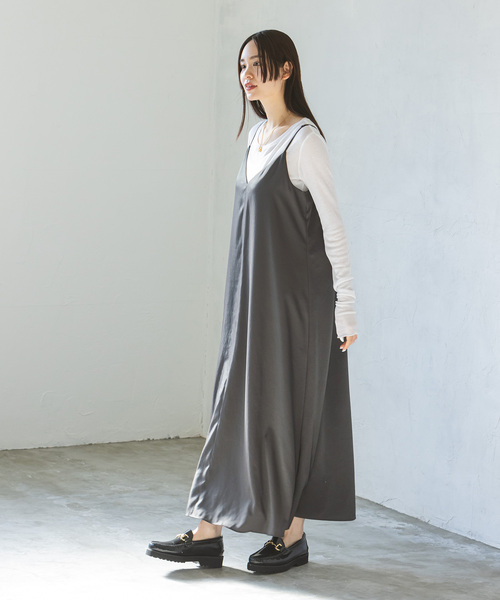 Noble ワンピース ロース柄プリントギャザーワンピース 49AV JUNKO SHIMADA