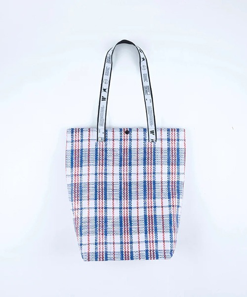 WEEKEND(ER)（ウィークエンダー）の「WEEKEND(ER) ウィークエンダー PE COLOR TOTE BAG（トートバッグ・メンズ・グレー/シルバー・FREE）」の3枚目の写真