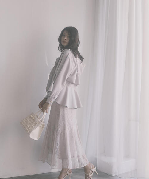 PROPORTION BODY DRESSING（プロポーションボディドレッシング）の「＜Ｅ＞マーメイドレーススカート / 1214127302（スカート・レディース・グレー/グリーン/ダークグレー・SMALL/MEDIUM）」の7枚目の写真