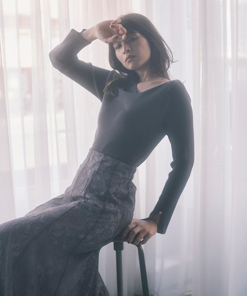 PROPORTION BODY DRESSING（プロポーションボディドレッシング）の「＜Ｅ＞マーメイドレーススカート / 1214127302（スカート・レディース・グレー/グリーン/ダークグレー・SMALL/MEDIUM）」の16枚目の写真