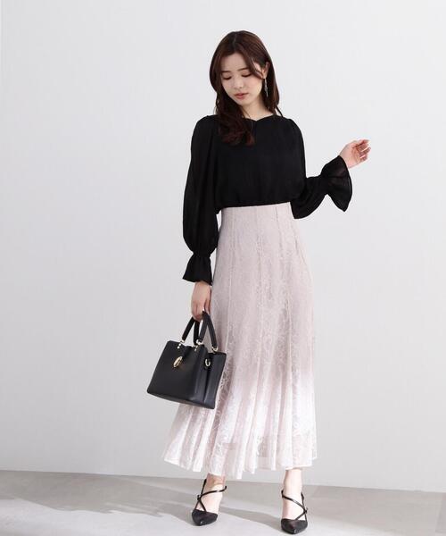 PROPORTION BODY DRESSING（プロポーションボディドレッシング）の「＜Ｅ＞マーメイドレーススカート / 1214127302（スカート・レディース・グレー/グリーン/ダークグレー・SMALL/MEDIUM）」の2枚目の写真