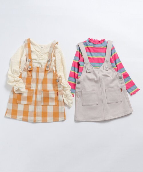 BREEZE(ブリーズ)の「シャーリングロンT(Tシャツ/カットソー・キッズ・アイボリー/ピンク/ライム・90/100/110/120/80/130/140)」の7枚目の写真