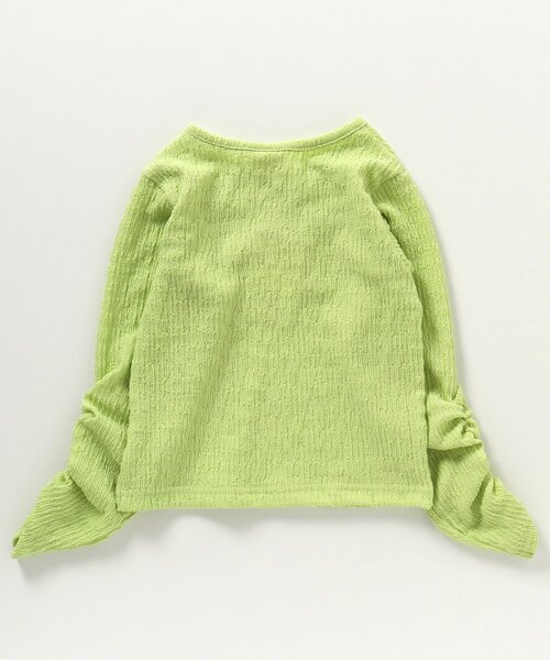 BREEZE(ブリーズ)の「シャーリングロンT(Tシャツ/カットソー・キッズ・アイボリー/ピンク/ライム・90/100/110/120/80/130/140)」の8枚目の写真