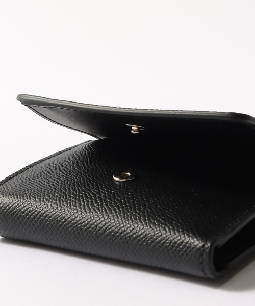 マルジェラ 三つ折り財布 黒 MAISON MARGIELA / メゾン マルジェラ】Zip Compact Trifold（財布