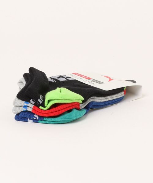 PUMA（プーマ）の「PUMA/プーマ ブランド ロゴ キッズ ボーイズ ソックス 消臭加工 補強 メッシュ くるぶし アンクル 靴下 子供用 3足セット 19cm～23cm（ソックス/靴下・キッズ・マルチ/その他1・19-21cm/21-23cm/23-25cm）」の13枚目の写真