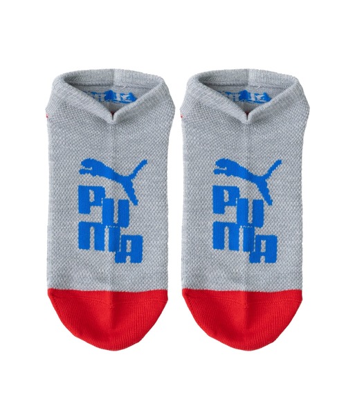 PUMA（プーマ）の「PUMA/プーマ ブランド ロゴ キッズ ボーイズ ソックス 消臭加工 補強 メッシュ くるぶし アンクル 靴下 子供用 3足セット 19cm～23cm（ソックス/靴下・キッズ・マルチ/その他1・19-21cm/21-23cm/23-25cm）」の3枚目の写真