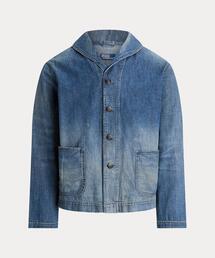 希少　ポロラルフローレン　ショールカラー　デニムジャケット　大きいサイズ 希少 ポロラルフローレン ショールカラー デニムジャケット