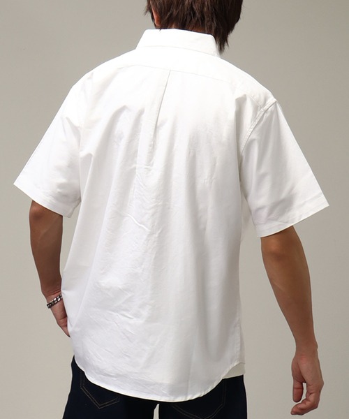 U.S. POLO ASSN.（ユーエスポロアッスン）の「【U.S. POLO ASSN./ユーエスポロアッスン】オックス ワンポイント刺繍 ボタンダウン ショートスリーブシャツ（シャツ/ブラウス・メンズ・ホワイト/インディゴブルー/ストライプ/ライラック/ブルー・M/L/LL）」の19枚目の写真