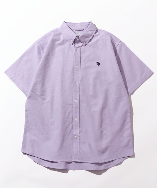 U.S. POLO ASSN.（ユーエスポロアッスン）の「【U.S. POLO ASSN./ユーエスポロアッスン】オックス ワンポイント刺繍 ボタンダウン ショートスリーブシャツ（シャツ/ブラウス・メンズ・ホワイト/インディゴブルー/ストライプ/ライラック/ブルー・M/L/LL）」の13枚目の写真