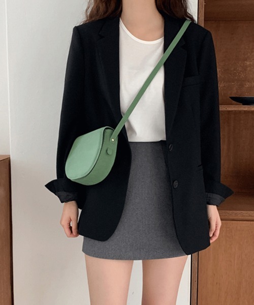 Miniministore（ミニミニストア）の「テーラードジャケットレディース アウター（テーラードジャケット・レディース・ベージュ/オフホワイト/ピンク/ブラック・M/XL/L）」の9枚目の写真