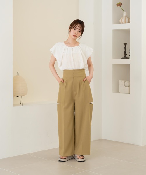 シンプルデザイン✭ひざ丈パンツ★夏秋スタイル✭デートやアウトドアにピッタリ jzxd1631-01.jpg