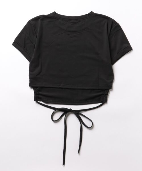 HALEY PESCA（ヘーリーペスカ）の「HALEY PESCA/ウエストデザイン ロゴTシャツ（Tシャツ/カットソー・レディース・ブラック/アイボリー・LARGE/MEDIUM）」の3枚目の写真