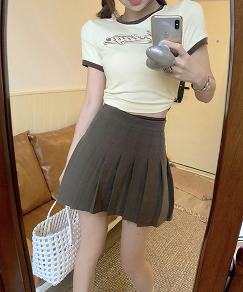 HALEY PESCA（ヘーリーペスカ）の「HALEY PESCA/ウエストデザイン ロゴTシャツ（Tシャツ/カットソー・レディース・ブラック/アイボリー・LARGE/MEDIUM）」の11枚目の写真