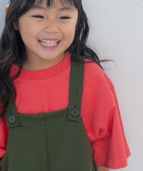 and D. petit main（アンドディープティマイン）の「アソートロゴプリント半袖Tシャツ（Tシャツ/カットソー・キッズ・レッド/エメラルド/ネイビー/ブルー/オフホワイト・130cm/120cm/110cm/100cm/90cm）」の5枚目の写真