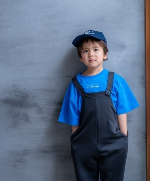 and D. petit main（アンドディープティマイン）の「アソートロゴプリント半袖Tシャツ（Tシャツ/カットソー・キッズ・レッド/エメラルド/ネイビー/ブルー/オフホワイト・130cm/120cm/110cm/100cm/90cm）」の4枚目の写真