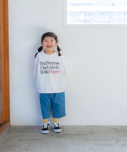 and D. petit main（アンドディープティマイン）の「アソートロゴプリント半袖Tシャツ（Tシャツ/カットソー・キッズ・レッド/エメラルド/ネイビー/ブルー/オフホワイト・130cm/120cm/110cm/100cm/90cm）」の20枚目の写真