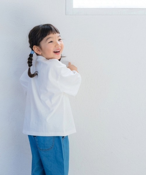 and D. petit main（アンドディープティマイン）の「アソートロゴプリント半袖Tシャツ（Tシャツ/カットソー・キッズ・レッド/エメラルド/ネイビー/ブルー/オフホワイト・130cm/120cm/110cm/100cm/90cm）」の21枚目の写真