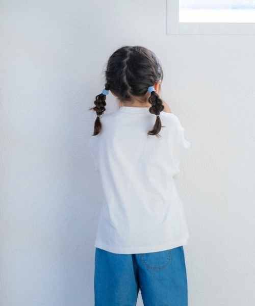 and D. petit main（アンドディープティマイン）の「アソートロゴプリント半袖Tシャツ（Tシャツ/カットソー・キッズ・レッド/エメラルド/ネイビー/ブルー/オフホワイト・130cm/120cm/110cm/100cm/90cm）」の22枚目の写真