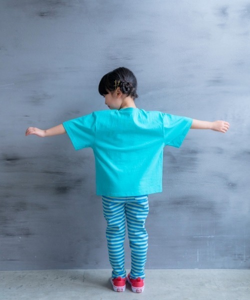 and D. petit main（アンドディープティマイン）の「アソートロゴプリント半袖Tシャツ（Tシャツ/カットソー・キッズ・レッド/エメラルド/ネイビー/ブルー/オフホワイト・130cm/120cm/110cm/100cm/90cm）」の14枚目の写真