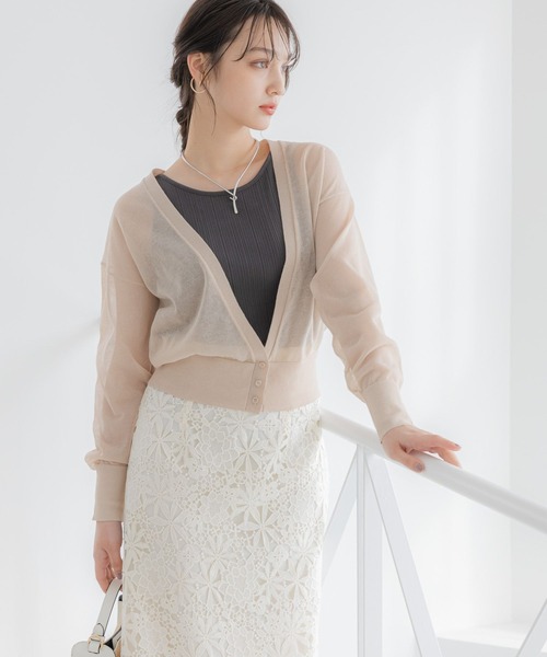 シアーフカVカーディガン112958