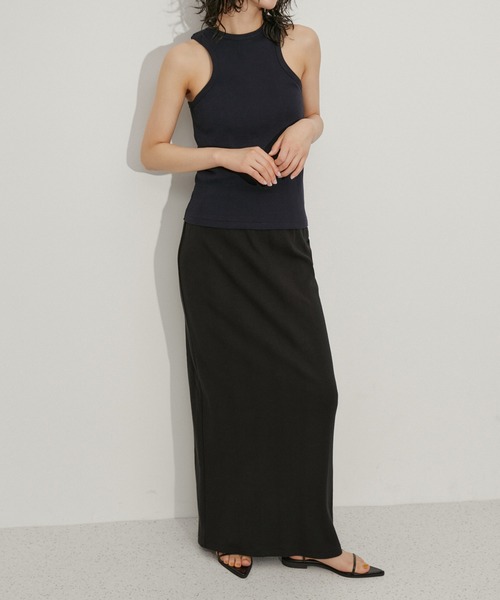 ADAM ET ROPE'(アダムエロペ)の「【Miller for ADAM ET ROPE'】Skirt(スカート・レディース・ネイビー/ブラウン/ブラック・FREE)」の2枚目の写真